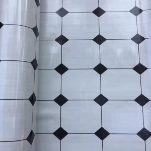 Simili lót sàn kẻ vuông chấm đen