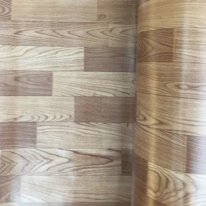 Simili lót sàn vân gỗ ghép nâu xám nhạt