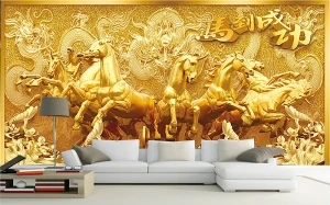 Thiên long và mã đáo thành công vàng