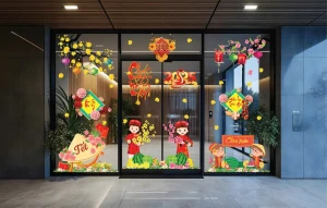 TRANG TRÍ TẾT CÔNG TY BẢO HIỂM MAI ĐÀO ĐÓN XUÂN ẤT TỴ VẠN SỰ NHƯ Ý