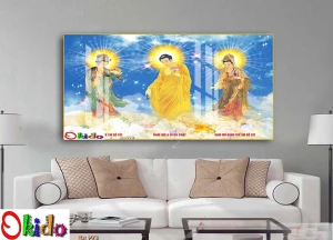 TRANH DÁN TƯỜNG TAM THẾ PHẬT SỐ 1
