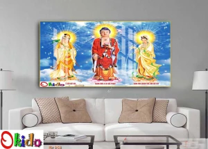 TRANH DÁN TƯỜNG TAM THẾ PHẬT SỐ 3