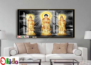 TRANH DÁN TƯỜNG TAM THẾ PHẬT SỐ 4