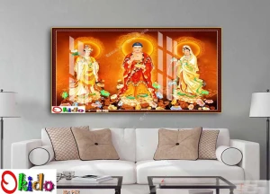 TRANH DÁN TƯỜNG TAM THẾ PHẬT SỐ 5