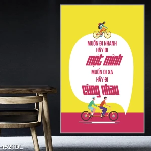 Tranh động lực muốn đi nhanh hãy đi một mình. Muốn đi xa hãy đi cùng nhau 2