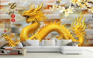 Tranh ngọc Rồng vàng