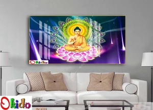 TRANH PHẬT THÍCH CA MÂU NI NGỒI TỌA THIỀN