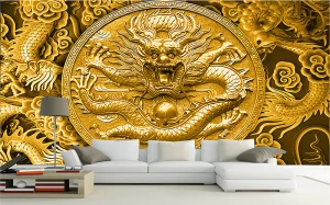 Tranh rồng vàng 2