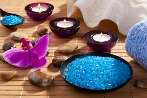 Tranh Spa trị liệu cùng muối xanh