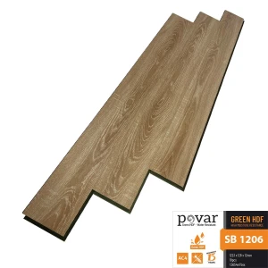 Sàn gỗ Povar 12mm cốt xanh SB1206