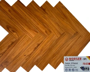 Sàn nhựa hèm khoá xương cá Morser 4mm FB03