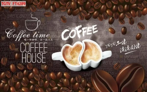 50+ Mẫu tranh dán tường quán cafe đậm chất nghệ thuật