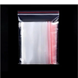 Túi Zipper Chỉ Đỏ Size 7x10cm