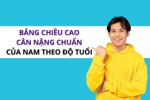 Bảng chiều cao cân nặng chuẩn của nam giới mới nhất