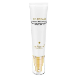 Kem Trang Điểm, Chống Nắng Sakura CC Cream Flawless Control Base SPF50 PA