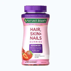 Kẹo Dẻo Nature's Bounty Hair, Skin & Nails Gummies Advanced 6000 mcg 230 Viên Mẫu Mới