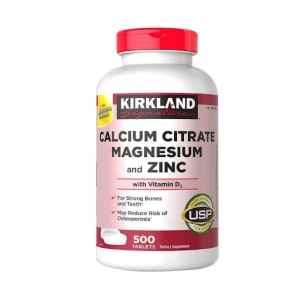 Kirkland Calcium Citrate Magnesium and Zinc Viên Uống Hỗ Trợ Xương Khớp