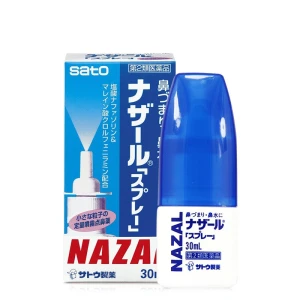 Lọ Giảm Nghẹt Mũi Sổ Mũi, Hỗ Trợ Thông Mũi Sato Nazal 30ml