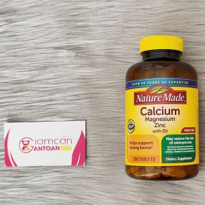 Viên Uống Bổ Sung Canxi Nature Made Calcium Magnesium Zinc With Vitamin D3 Của Mỹ