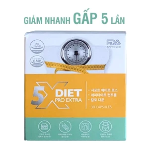 Viên Uống Giảm Cân Thải Độc Cung Cấp Rau Xanh 5x Diet Pro Extra