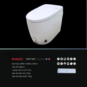Bồn cầu thông minh shindo C8611 Neo