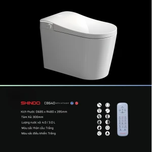 Bồn cầu thông minh Shindo C8640