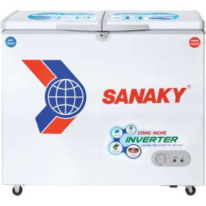 Tủ Đông Sanaky 1 ngăn đông 1 ngăn mát Inverter 208L VH-2599W3