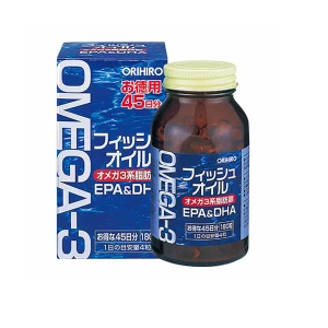 Viên Uống bổ sung Omega 3 Orihiro 180 viên hỗ trợ tăng cường trí nhớ