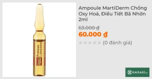 Ampoule MartiDerm Chống Oxy Hoá, Điều Tiết Bã Nhờn 2ml