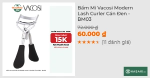 Bấm Mi Vacosi Modern Lash Curler Cán Đen BM03