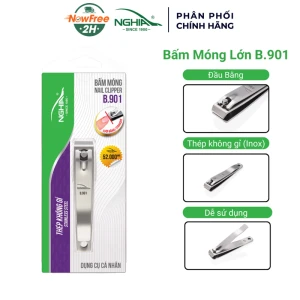 Bấm Móng Tay Kềm Nghĩa Thép Không Gỉ Lưỡi Bằng Loại Lớn B.901