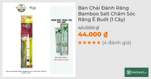 Bàn Chải Đánh Răng Bamboo Salt Chăm Sóc Răng Ê Buốt (1 Cây)