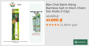 Bàn Chải Đánh Răng Bamboo Salt In Mom Chăm Sóc Nướu (1 Cây)