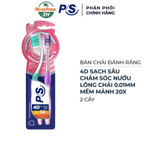 Bàn Chải Đánh Răng P/S 4D Chăm Sóc Nướu Khỏe (2 Cây)