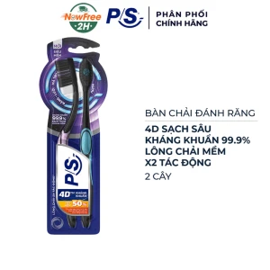 Bàn Chải Đánh Răng P/S 4D Kháng Khuẩn (2 Cây)