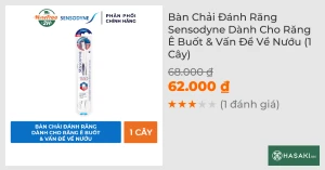 Bàn Chải Đánh Răng Sensodyne Dành Cho Răng Ê Buốt & Vấn Đề Về Nướu (1 Cây)