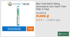 Bàn Chải Đánh Răng Sensodyne Làm Sạch Toàn Diện (1 Cây)