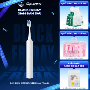 Bàn Chải Điện Havatek Giảm Chấn Nướu Màu Trắng
