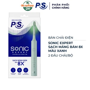 Bàn Chải Điện P/S Sonic Expert Sạch Mảng Bám Tới 8X Màu Xanh
