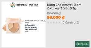 Bảng Che Khuyết Điểm Colorkey 3 Màu 3.9g