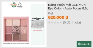Bảng Phấn Mắt 3CE Multi Eye Color - Auto Focus 8.5g