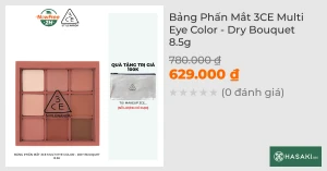 Bảng Phấn Mắt 3CE Multi Eye Color - Dry Bouquet 8.5g