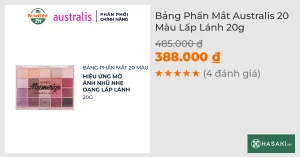 Bảng Phấn Mắt Australis 20 Màu Lấp Lánh 20g