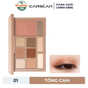 Bảng Phấn Mắt Carslan 10 Màu Đa Năng - 01 Tông Cam 18g
