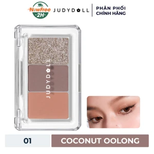 Bảng Phấn Mắt Judydoll 3 Màu - 01 Coconut Oolong 2.5g