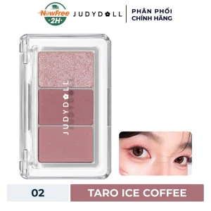 Bảng Phấn Mắt Judydoll 3 Màu - 02 Taro Ice Coffee 2.5g