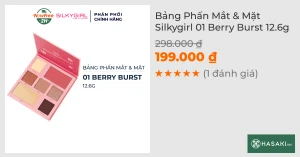 Bảng Phấn Mắt & Mặt Silkygirl 01 Berry Burst 12.6g