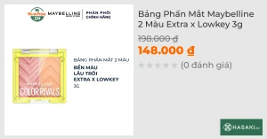 Bảng Phấn Mắt Maybelline 2 Màu Extra x Lowkey 3g