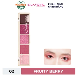 Bảng Phấn Mắt Silkygirl 5 Màu - 02 Fruity Berry 10g