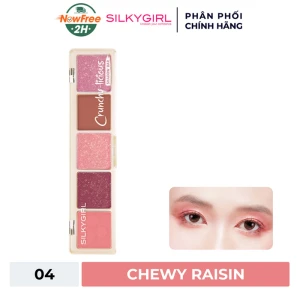 Bảng Phấn Mắt Silkygirl 5 Màu - 04 Chewy Raisin 10g